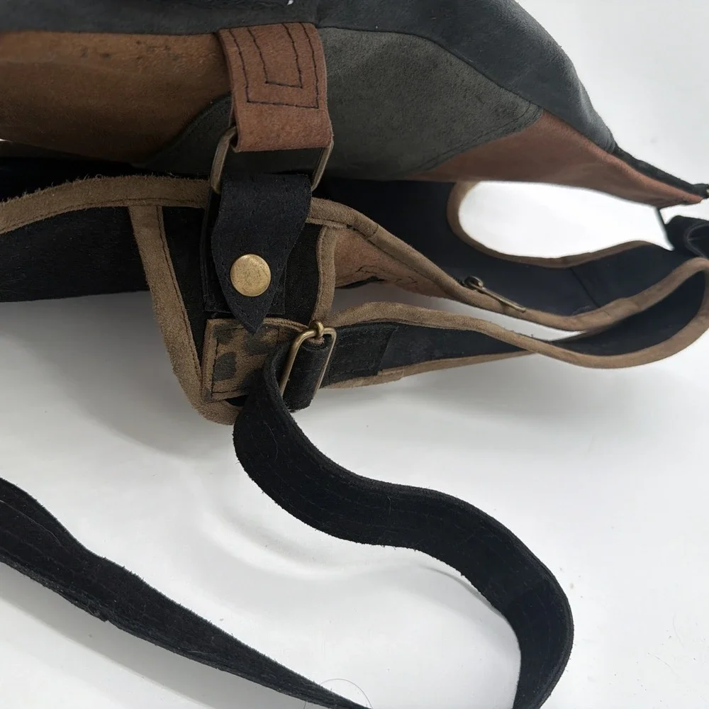 Leather Backpacks, Suede Leather Messenger Backpack